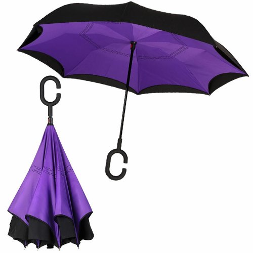 Зонт трость "наоборот"  
